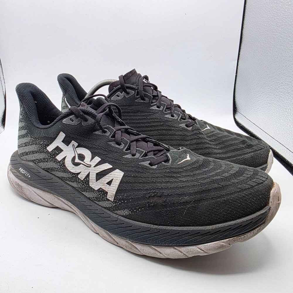 Hoka One One Mach 6 Mens Size 13 D Black White Athletic Shoes Running Walking